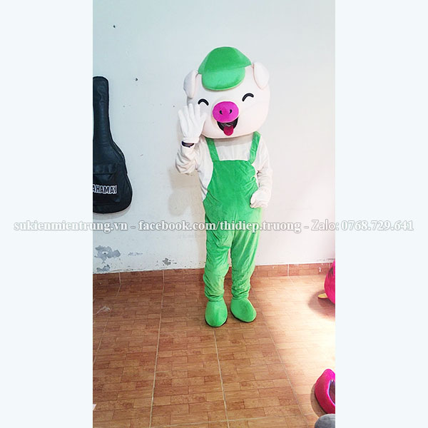 Mascot  Heo yếm xanh