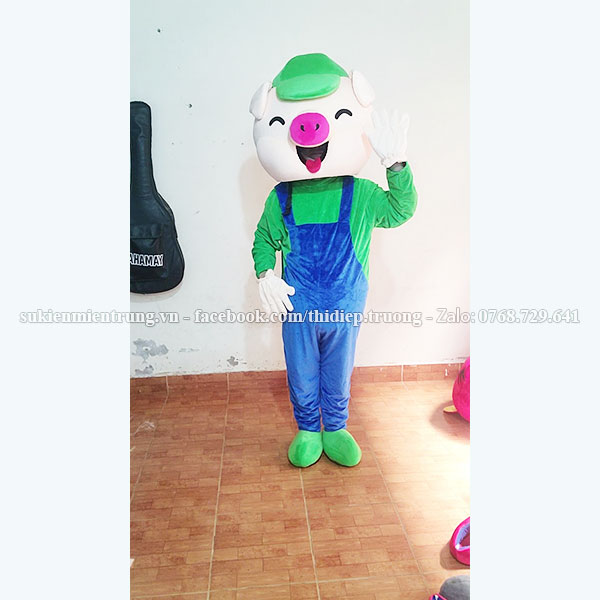 Mascot  Heo yếm xanh biển