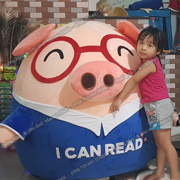 Mascot Heo Xanh